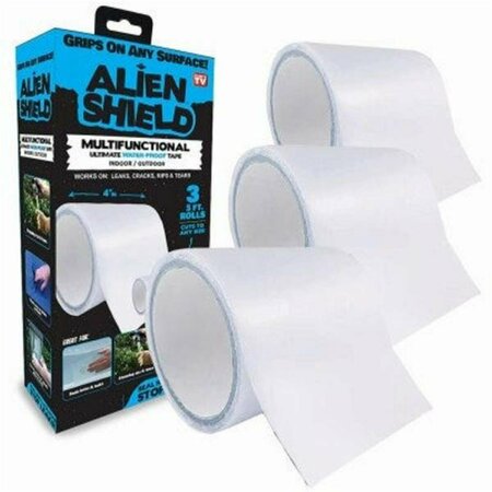 PAW PERFECT 15 ft. x 4 in. Leak Repair & Sealing Tape - Waterproof Transparent 3 Rolls Total Wide 104830